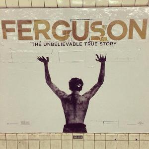 #Ferguson #MikeBrown Subway Poster Street Art