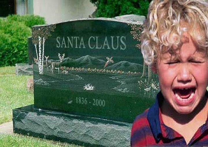 santa claus headstone