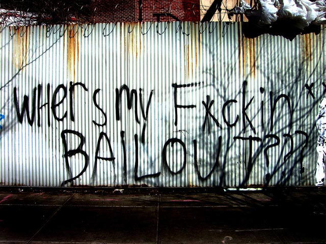 Where's My Fucking Bailout??? NYC Graffiti
