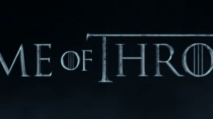 Screencap Game of Thrones Season 6: Hall of Faces Teaser GoT Logo with long T