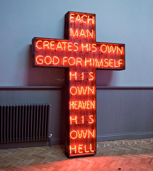 Philip Oakley 'Each Man Creates His own God' Neon Sign